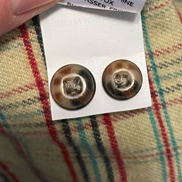 Toad&Co Men's Plaid Flannel Button Down Shirt large NWOT 100% Organic Cotton - Picture 5 of 8